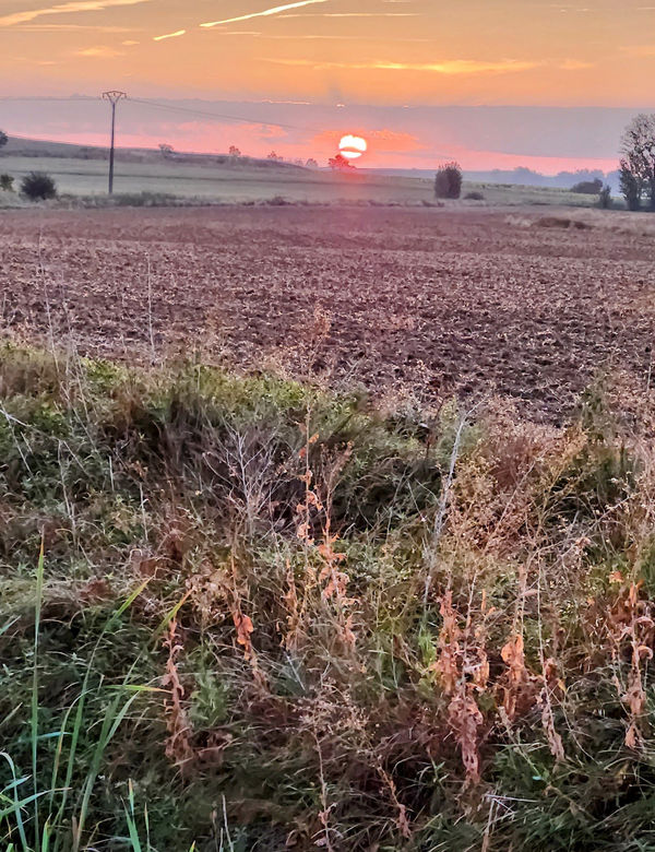 Sunrise breaking through clouds